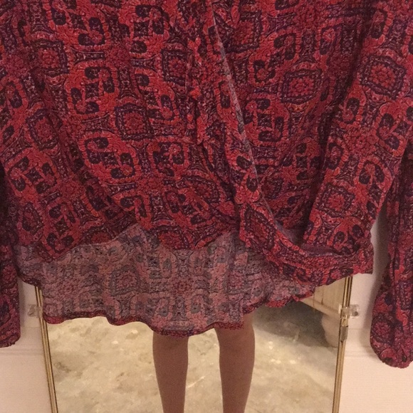 Mossimo Supply Co. Long Sleeve Maroon Shirt NWOT - Picture 2 of 5